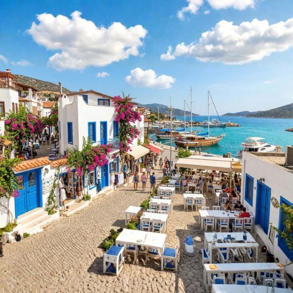 🏘️ Kalkan Merkez Kiralık Villa | Kasabaya Yürüme Mesafesinde Özel Havuzlu Villalar